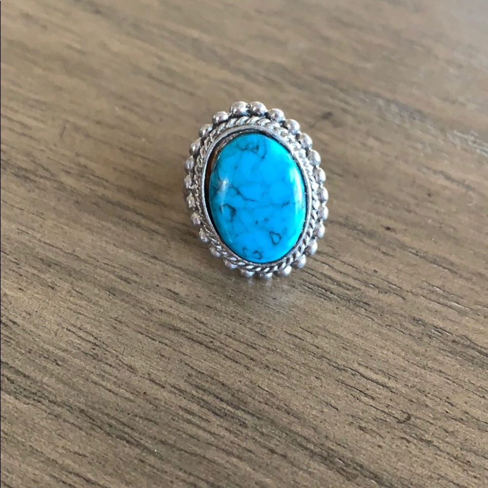 Turquoise and Silver Ring